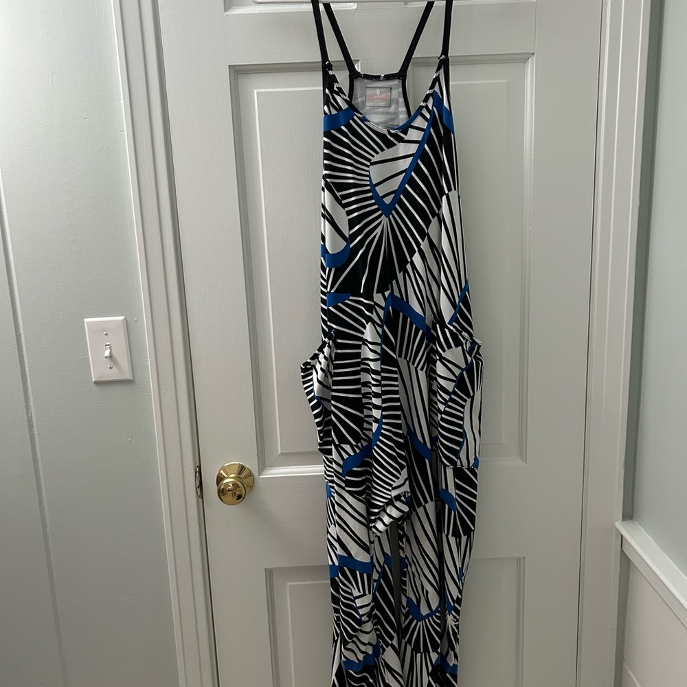 FP Movement HotShot Black and Blue Geometric Jumpsuit LIMITED EDITION